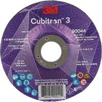 Cubitron 3 Cut-Off Wheel, 4-1/2" x 1/8", 7/8" Arbor, Type T27, Ceramic, 13300 RPM TGS INDUSTRIEL