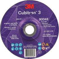 Meule &agrave; tronçonner Cubitron 3, 6" x 0,045", Arbre de 7/8", Type T27, C&eacute;ramique, 10 200 Tr/min TGS INDUSTRIEL