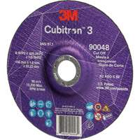 Meule &agrave; tronçonner Cubitron 3, 6" x 0,045", Arbre de 7/8", Type T27, C&eacute;ramique, 10 200 Tr/min TGS INDUSTRIEL