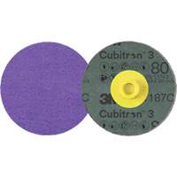 Disque en fibre Roloc Cubitron 3, 4" dia., Grain 80+, C&eacute;ramique TGS INDUSTRIEL