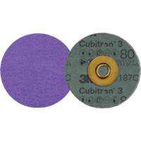 Disque en fibre Roloc Cubitron 3, 3" dia., Grain 80+, C&eacute;ramique TGS INDUSTRIEL