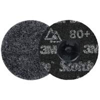 Meule robuste pour le conditionnement de pr&eacute;cision des surfaces Scotch-Brite Roloc, HD-DR, 3" dia., Grain 80+, C&eacute;ramique TGS INDUSTRIEL