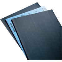 Papier abrasif en feuilles de papier - Feuilles de 9" x 11" &agrave; l'&eacute;preuve de l'eau Blue-Bak T414, 9" x 11", Grain 220, Carbure de silicium TGS INDUSTRIEL