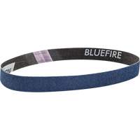 Courroie abrasive en tissu Bluefire, 3/4" la x 18" lo, Alumine de zirconium, Grain 120 TGS INDUSTRIEL