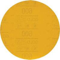 Disque abrasif dor&eacute; Hookit 09260, dia 6", Grain 600, Oxyde d'aluminium, Poids C TGS INDUSTRIEL