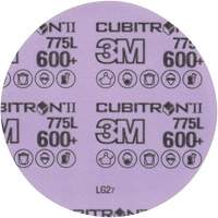 Disque en pellicule Cubitron II Hookit, dia 5", Grain 600+, C&eacute;ramique, 3 mil TGS INDUSTRIEL