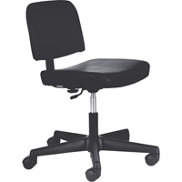 Chaises de dactylo, Vinyle, Noir, Capacit&eacute; 250 lb TGS INDUSTRIEL