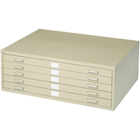 Steel Plan Files, 5 Drawers, 40-3/8" W x 29-3/8" D x 16-1/2" H TGS INDUSTRIEL