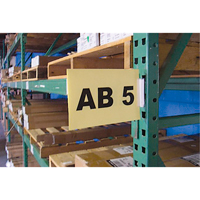 Ensembles d'&eacute;tiquettes pour all&eacute;es d'entrep&ocirc;t &agrave; fixation par pression Slip 'N Stik, 11" x 8-1/2", Plastique TGS INDUSTRIEL