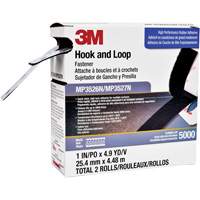Reclosable Fastener, Hook & Loop, 5 yds x 1", Adhesive, Black TGS INDUSTRIEL