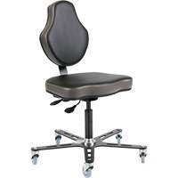 Chaise ergonomique &agrave; inclinaison r&eacute;glable Vega, Mobile, Ajustable Hauteur TGS INDUSTRIEL