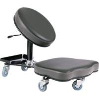 Flex Ergonomic Chair, Vinyl, Black/Grey TGS INDUSTRIEL