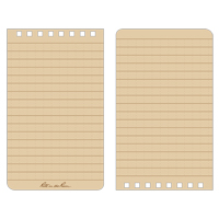 Carnet de notes de poche &agrave; spirale, Couverture souple, Havane, 100 Pages, 3" , 5"  TGS INDUSTRIEL