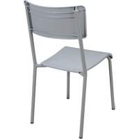 Chaises empilables Ventura, Polypropyl&egrave;ne, Hauteur 36", Capacit&eacute; 300 lb, Gris TGS INDUSTRIEL