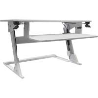 Goya Sit-Stand Workstation, Desktop Unit, 21" H x 35-2/5" W x 24" D, White TGS INDUSTRIEL