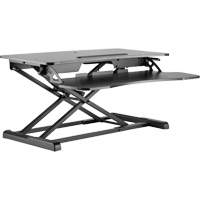 Goya Sit-Stand Workstation, Desktop Unit, 22" H x 31-1/2" W x 24" D, Black TGS INDUSTRIEL