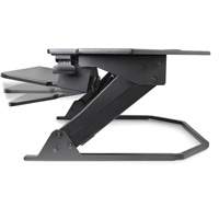 Poste de travail assise/debout pour bureau de coin Goya, Mod&egrave;le de bureau, 20" h x 42" la x 37-4/5" p, Noir TGS INDUSTRIEL