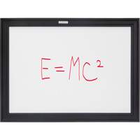Black MDF Frame Whiteboard, Dry-Erase/Magnetic, 24" W x 18" H TGS INDUSTRIEL