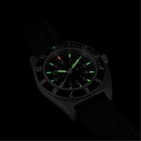 Montre Steel Navigator sur ensemble bracelet en caoutchouc noir de trois morceaux, Num&eacute;rique, &agrave; piles, 41 mm, Noir TGS INDUSTRIEL