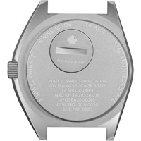 Montre Steel Navigator sur ensemble bracelet en caoutchouc noir de trois morceaux, Num&eacute;rique, &agrave; piles, 41 mm, Noir TGS INDUSTRIEL