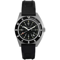 Montre Steel Navigator avec date sur ensemble bracelet en caoutchouc noir de trois morceaux, Num&eacute;rique, &agrave; piles, 41 mm, Noir TGS INDUSTRIEL