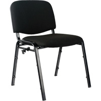 Chaises empilables, Tissu, Hauteur 32", Capacit&eacute; 250 lb, Noir TGS INDUSTRIEL