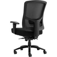 Chaise &agrave; dossier haut avec m&eacute;canisme &agrave; basculement synchronis&eacute; robuste Raven 400, Mailles, Noir, Capacit&eacute; 400 lb TGS INDUSTRIEL