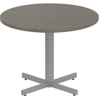 Table ronde &agrave; hauteur r&eacute;glable Newland, 36" lo x 36" la x 29" h, Dessus de 1", Stratifi&eacute;, Brun TGS INDUSTRIEL