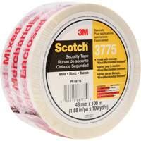 Scotch&reg; 3775 Box Sealing Tape with Message, Hot Melt Adhesive, 2 mils, 48 mm (1-22/25") x 100 m (328') TGS INDUSTRIEL