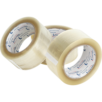 Box Sealing Tape, Hot Melt Adhesive, 1.6 mils, 50 mm (2") x 100 m (328') TGS INDUSTRIEL