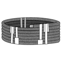 Ruban extensible, &eacute;paisseur 6 mils, 38,1 mm (1-1/2") x 55 m (180')  TGS INDUSTRIEL