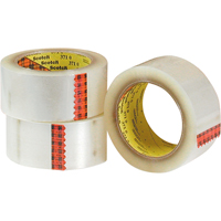 Scotch&reg; 375 Box Sealing Tape, Hot Melt Adhesive, 3.2 mils, 48 mm (1-22/25") x 50 m (164') TGS INDUSTRIEL