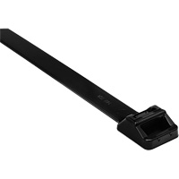 Collier de serrage gros calibre, Longueur 20", R&eacute;sistance &agrave; la traction 250 lb, Noir TGS INDUSTRIEL