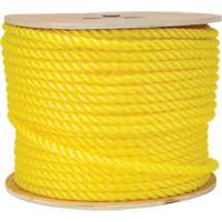 Corde jaune tress&eacute;e 1/2", Polypropyl&egrave;ne, 335' TGS INDUSTRIEL