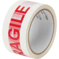 Ruban d'emballage Fragile, Adh&eacute;sif Thermofusible, 2 mils, 48 mm (2") x 100 m (328') TGS INDUSTRIEL