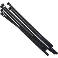 Re-Usable Cable Tie, 8" Long, 50 lbs. Tensile Strength, Black TGS INDUSTRIEL