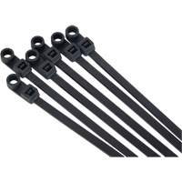 Screw-In Cable Tie, 8" Long, 50 lbs. Tensile Strength, Black TGS INDUSTRIEL