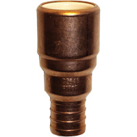 Adaptateur de tuyau, Embout femelle x PEX cannel&eacute;, 1/2" dia., Cuivre/PVC-C TGS INDUSTRIEL