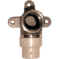 One-Piece 90° Drop Ear Elbow, Hub x FPT, Brass/CPVC, 3/4" TGS INDUSTRIEL