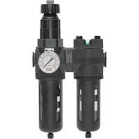 Manual Drain Filter, Regulator & Coalescing Filter with Standard Bowl Modulair 400, 1/4" NPT, 150 PSI, 9.1 fl. oz. Capacity TGS INDUSTRIEL