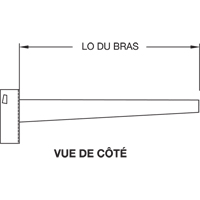 Colonne en porte-&agrave;-faux, Double, 4" la x 10' h TGS INDUSTRIEL