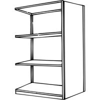 &eacute;l&eacute;ment de rayonnage Interlok, Acier, Sans boulons, Capacit&eacute; 800 lb, 36" la x 76" h x 24" p TGS INDUSTRIEL