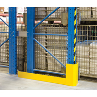 Protecteurs d'all&eacute;es de rayonnages, 3" la x 50" lo x 16" h, Jaune s&eacute;curit&eacute; OSHA TGS INDUSTRIEL