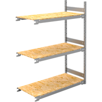 Wide Span Record Storage Shelving, Steel, 3 Shelves, 42" W x 18" D x 60" H, Add-On Kit RN140 | TGS INDUSTRIEL