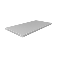 Tablette &agrave; corni&egrave;re perfor&eacute;e, Acier galvanis&eacute;, 48" la x 18" p TGS INDUSTRIEL