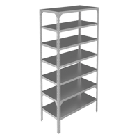 &eacute;l&eacute;ment de rayonnage, Acier galvanis&eacute;, Montant &agrave; fente, Capacit&eacute; 275 lb, 48" la x 84" h x 18" p TGS INDUSTRIEL