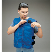 Cooling Vests with Insert Pockets, Large, Royal Blue TGS INDUSTRIEL