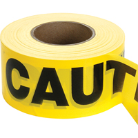 Rubans pour barricades, Anglais, 3" la x 1000' lo, 2 mils, Noir sur jaune TGS INDUSTRIEL