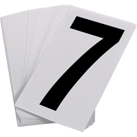 Num&eacute;ros autocollants, 7, 3-1/2" h, Noir sur blanc TGS INDUSTRIEL