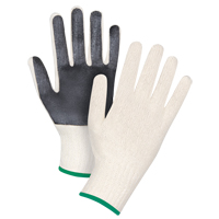 Gants en tricot &agrave; paume enduite, Poly/coton, Un c&ocirc;t&eacute;, Calibre 7, Moyen TGS INDUSTRIEL